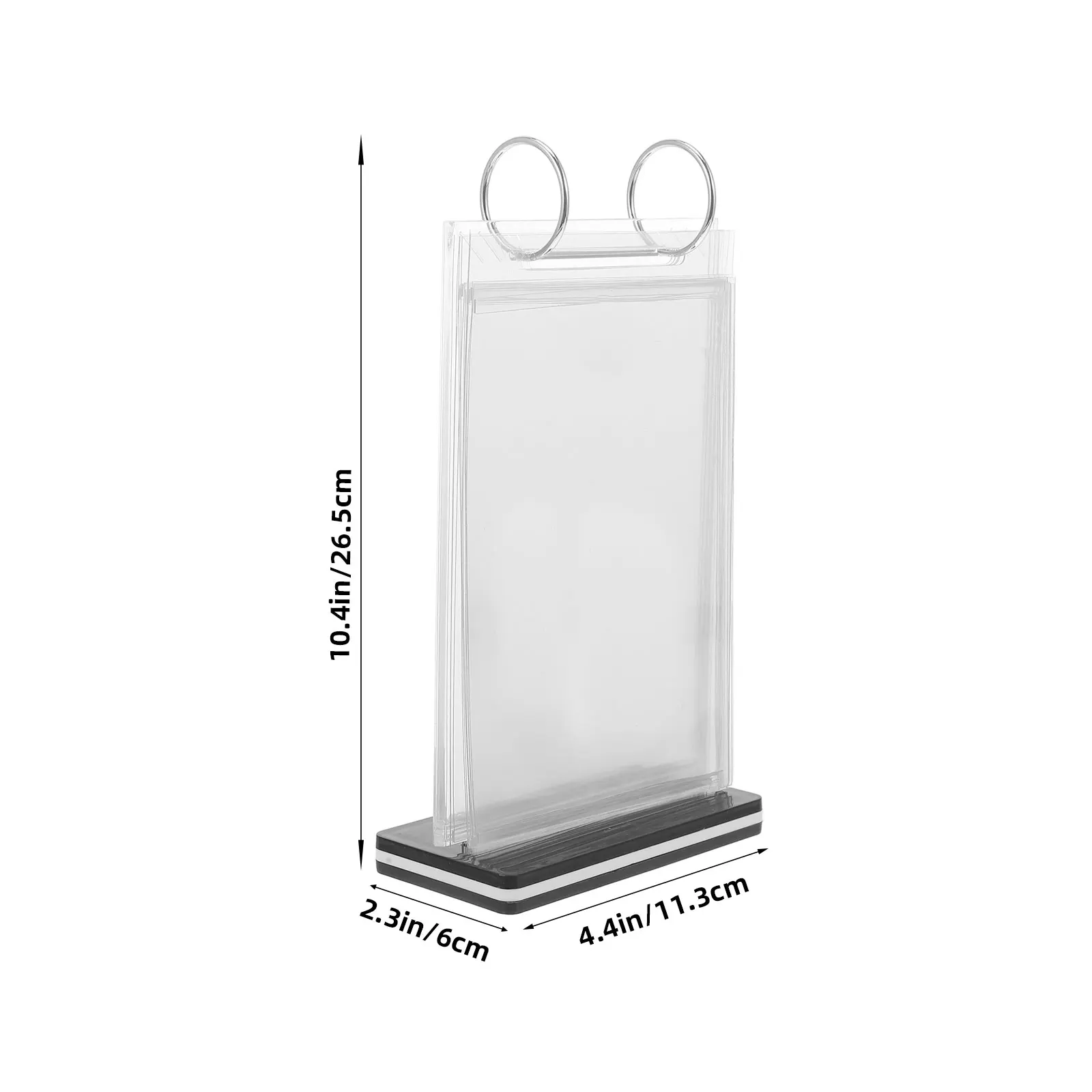 2 stücke Tabletop Menü Halter Flip Multi-Seiten Display-ständer Für Restaurant Desktop Zeichen Halter Poster Stehen Mit Basis menü