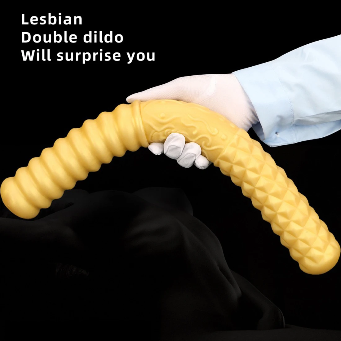 Double Dildo Flexible Soft Phallus Lesbian Double Ended Penis Artificial Penis Sex Toys Stimulate Vagina and Anus Sex Products18