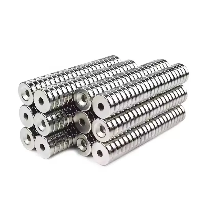 N35 8x3-3 8x5-3 10x3-3 10x5-3  12x3-3 powerful Strong  NdFeB Neodymium Hole Magnet Super Search Powerful  Round Countersink Disc
