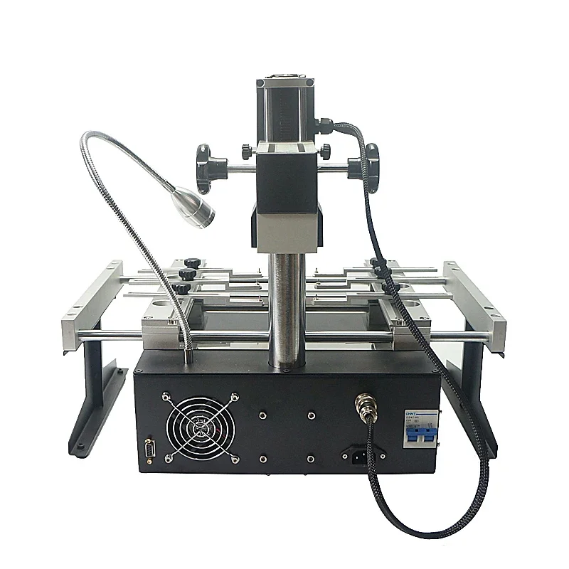 LY IR6500 Infrared BGA Soldering Machine 2-Zone IR Rework Reballing Station with 240x200mm Preheating Area And 6pcs Jigs for Ele