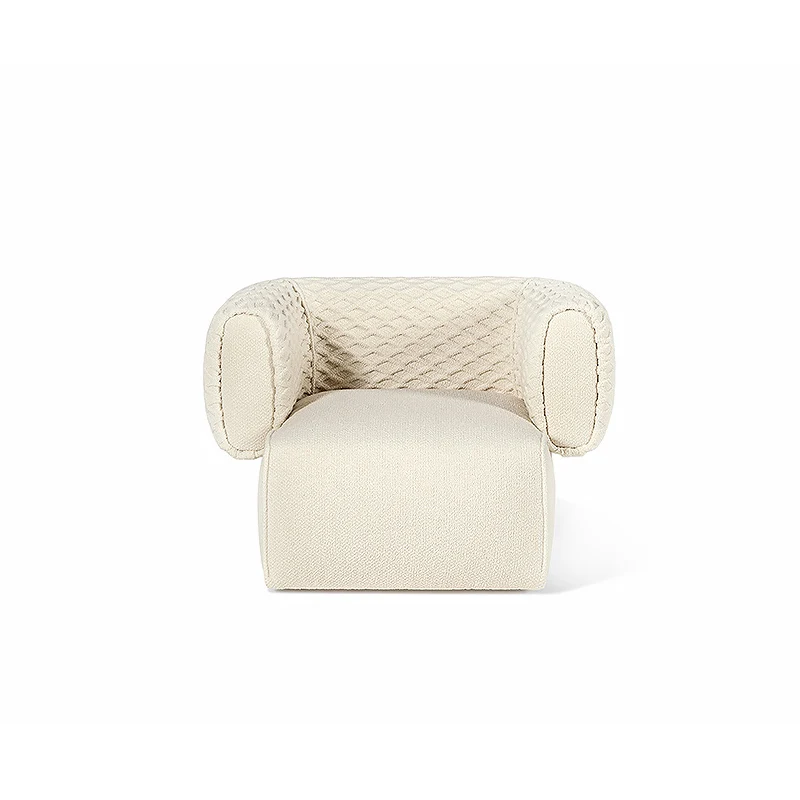 

High-end villa living room single sofa, modern minimalist creative art designer villa living room corner sofa