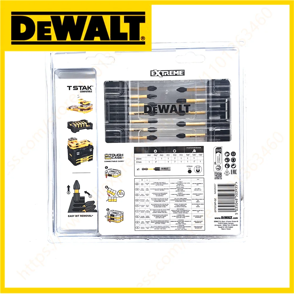 DEWALT 31PCS Bit Set Phillips Screwdriver Spline Bit PH1 PH2 PH3 PZ1 PZ2 PZ3 T20 T25 T30 Power Tool Accessories Bits Holder