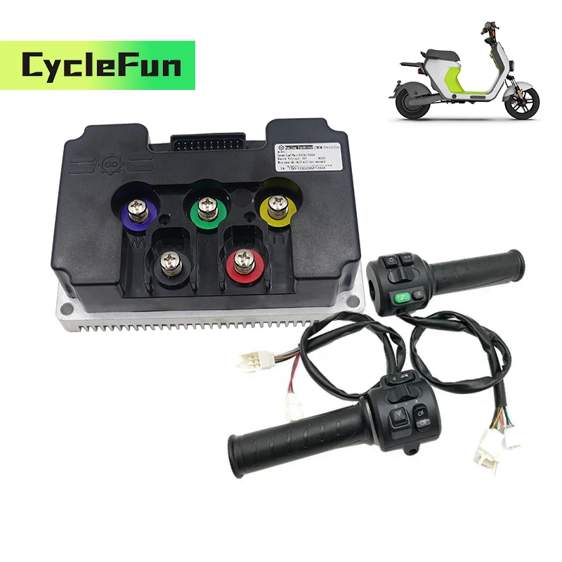 

FarDriver ND96450 170A Sine Wave Controller 3KW-6KW With T08 Throttle Bluetooth For Electric Motorcycles Scooter Conversion Kits