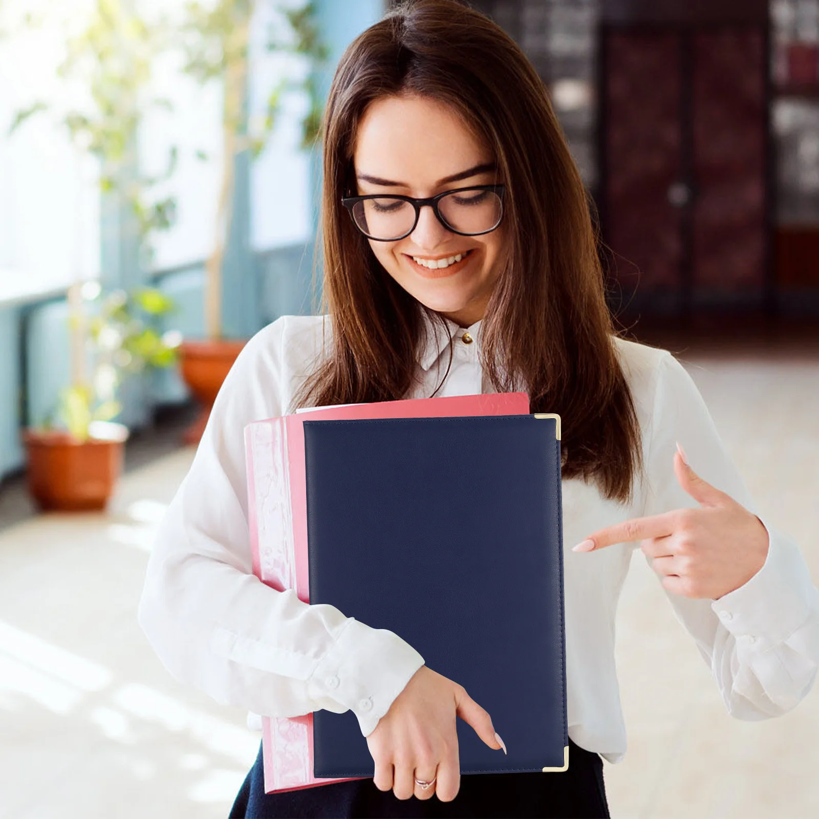 

Папка для документов, доска для письма, многоцелевой органайзер для хранения файлов для офисных документов, отчетов, квитанций, деловых встреч, интервью