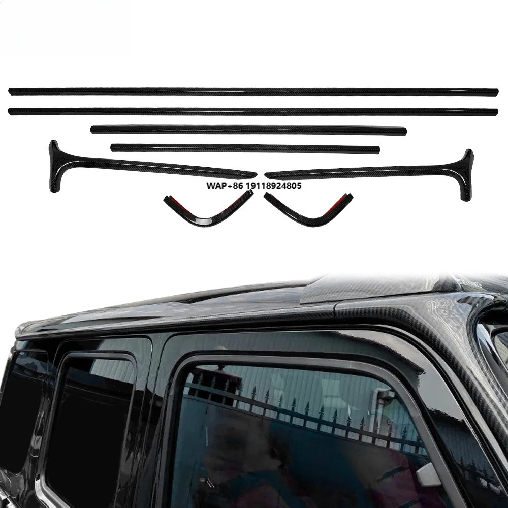 Dry Carbon Fiber Roof Frame Trim Car Exterior Accessories for G Class W464 G350 G500 G550 G63