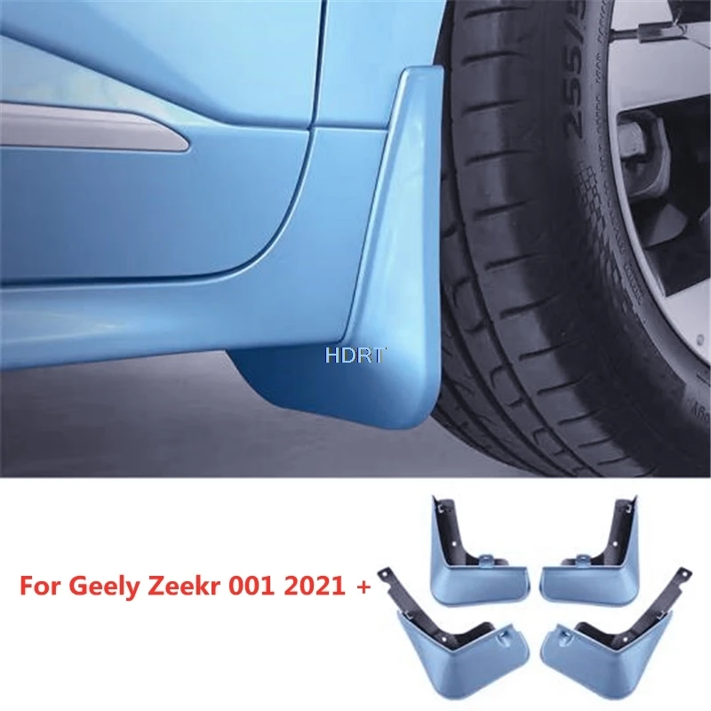 Car Styling Front And Rear Mudguard Fender Cover Flare Splash Guard Trim Mud Flap Plate Accessories For Geely Zeekr 001 2021 +