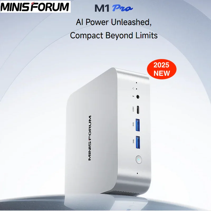 2025 كمبيوتر صغير جديد MINISFORUM M1 Pro-285H Intel Core Ultra 9 285H AI WIFI 7 & Bluetooth5.4 96GB RAM DDR5 2 تيرا بايت كمبيوتر صغير