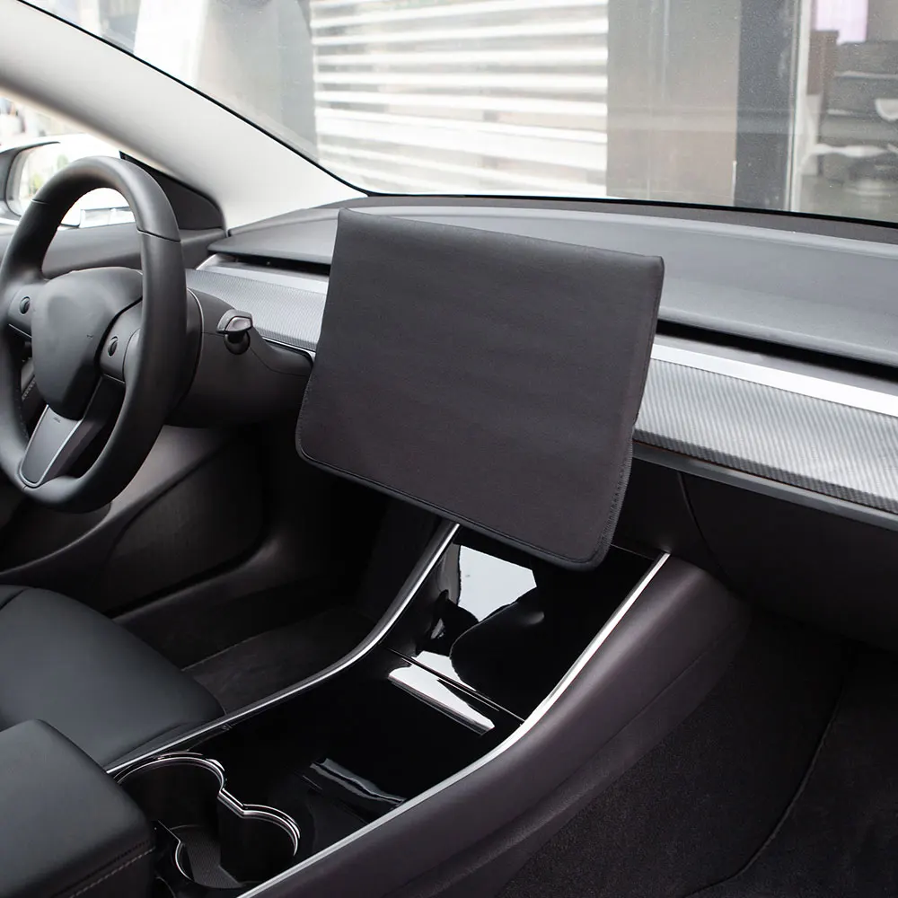 Pare-soleil Anti-UV pour Tesla modèle 3 Y, couvercle de Protection d'écran, Console centrale, affichage de Navigation, étui anti-poussière, accessoires d'intérieur