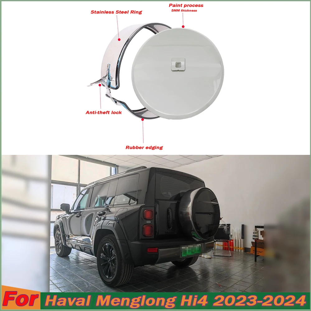 Off-road Spare Tire Cover For Haval Menglong/Mastodon Hi4 2023-2024  Special Spare Tire Shell Exterior Modification Accessories