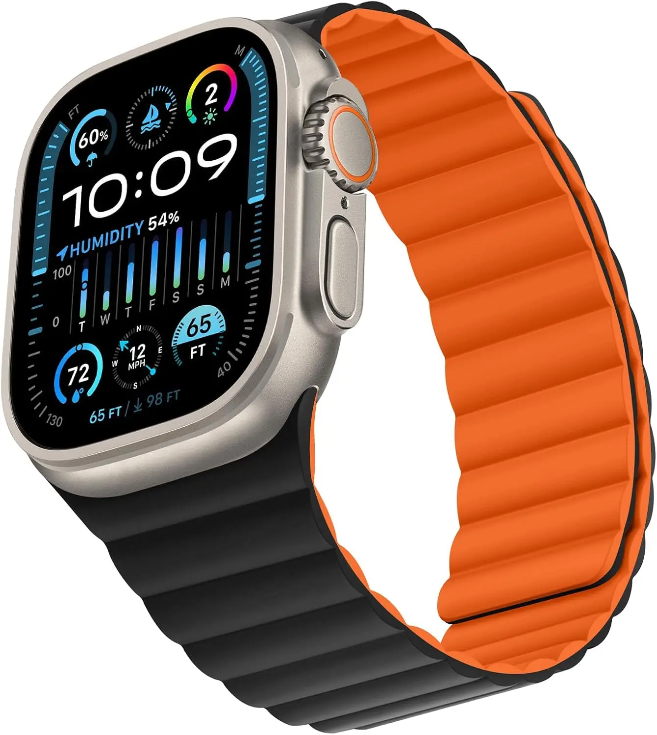 Dual‑Sided Reversible Magnetic Watch Strap For Apple Watch Series 1‑11 Ultra Ultra 2 44mm 45mm 46mm 49mm, Quick‑Fit Replacement