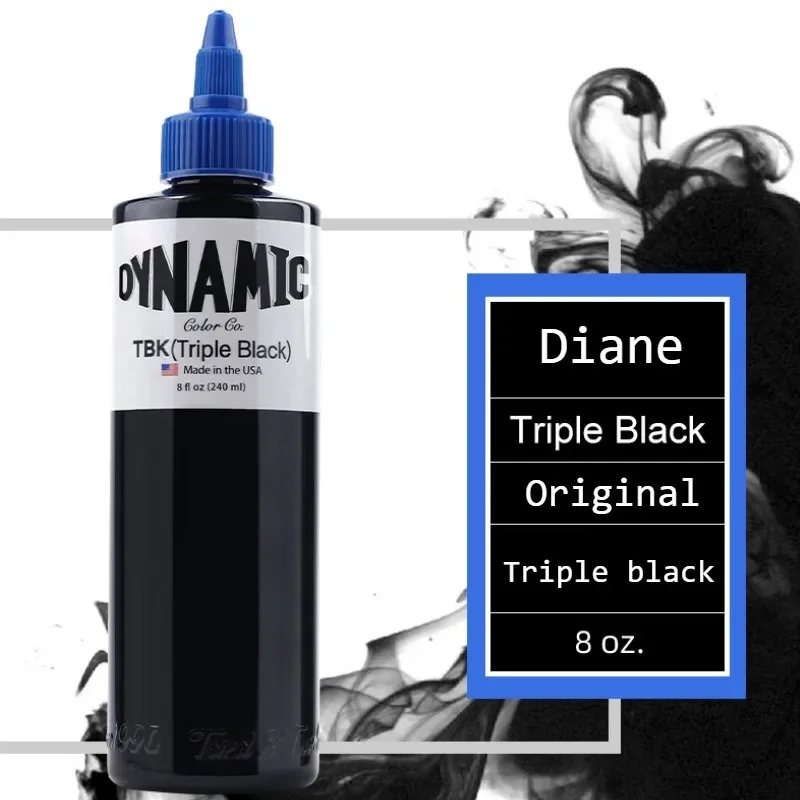 8oz 240ml Tattoo Dayanne TBK Totem Black Ink Pigment Cut Line Mist Coloring Fast Tattoo Triple Black Original Tattoo Accessory