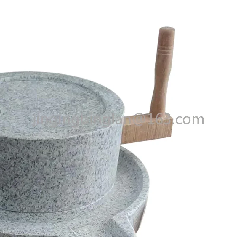 

20-30CM Thickened Household Stone Mill With Wooden Frame Traditional Rice Noodle Machine Soy Milk Tofu Machine