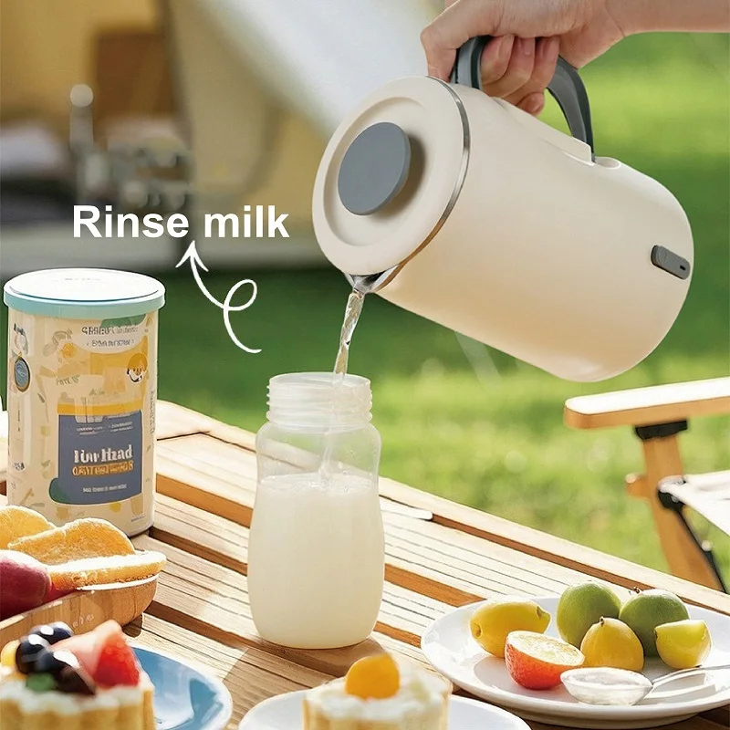 110V/220V Electric Kettle Portable Travel 304 Stainless Steel Kettle Auto Power Off Mini Electric Hot Cup Multi-function 600ml