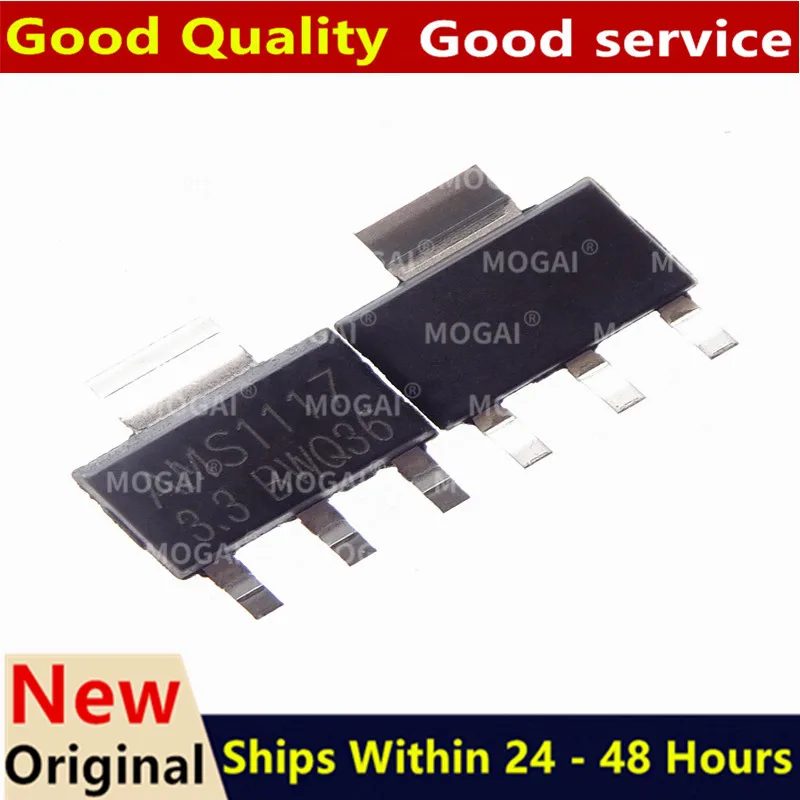 (50piece)100% New AMS1117-1.2 AMS1117-1.5 AMS1117-1.8 AMS1117-2.5 AMS1117-3.3 AMS1117-5.0 AMS1117-ADJ sot-223