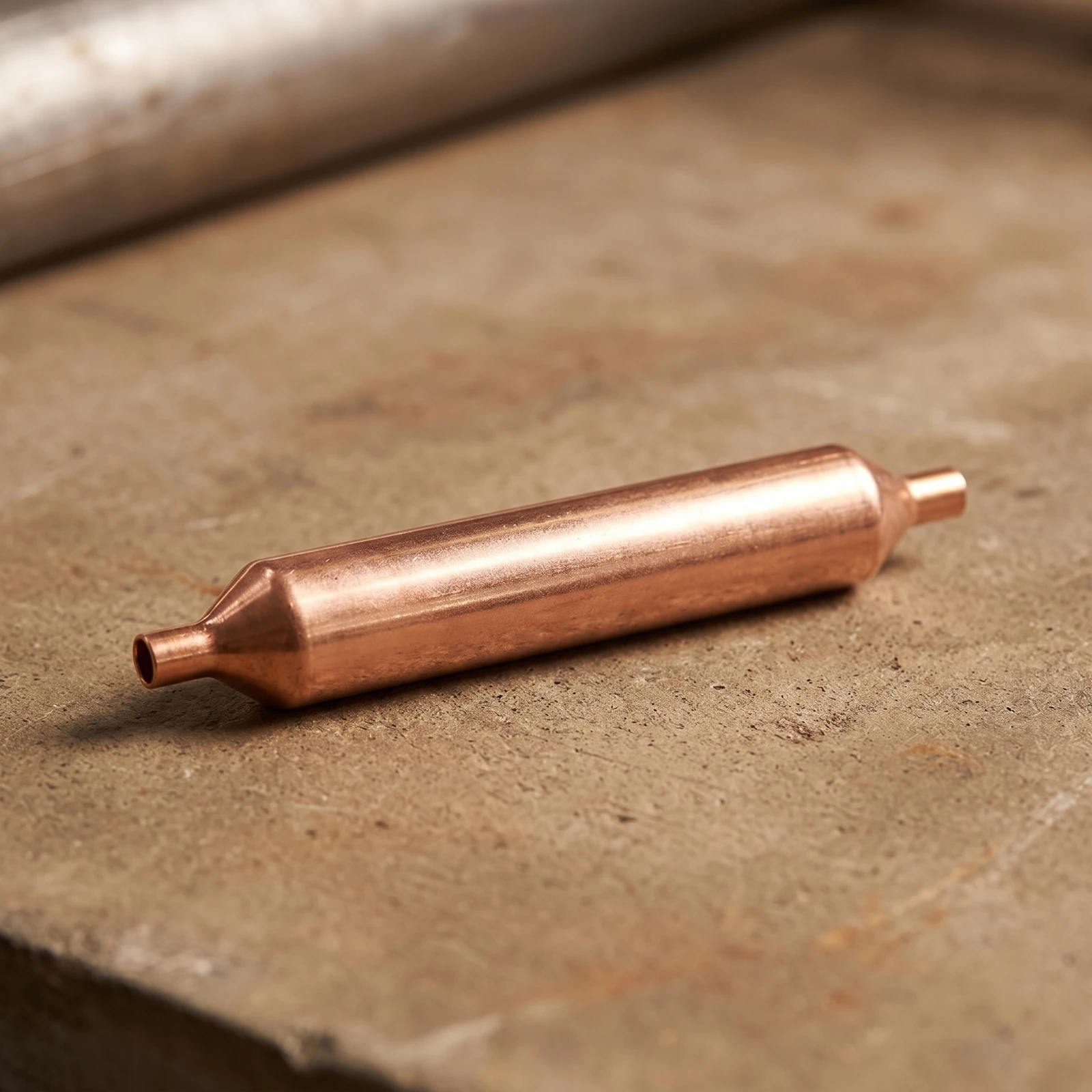 Refrigeration Filter Drier with Silica Inline Drying Filter Sealed Copper Hardware for Compressor Protection