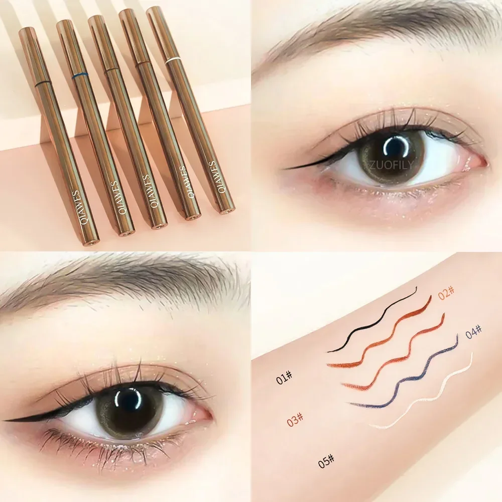 Ultra-fine Liquid Eyeliner Eye Make Up Waterproof Not Easy To Smudge Quick-dry Silky Eye Liner Lying Silkworm Pen Cosmetics Tool