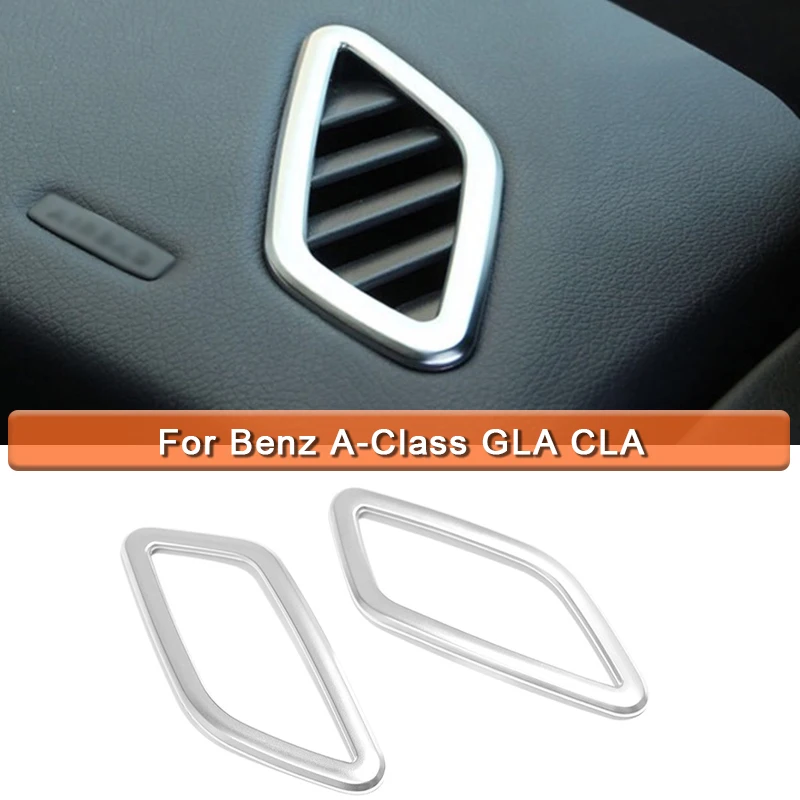 

Air conditioning dashboard stickers, accessories for Mercedes Benz CLA GLA A Class W117 X156 2013-2019 ABS chrome