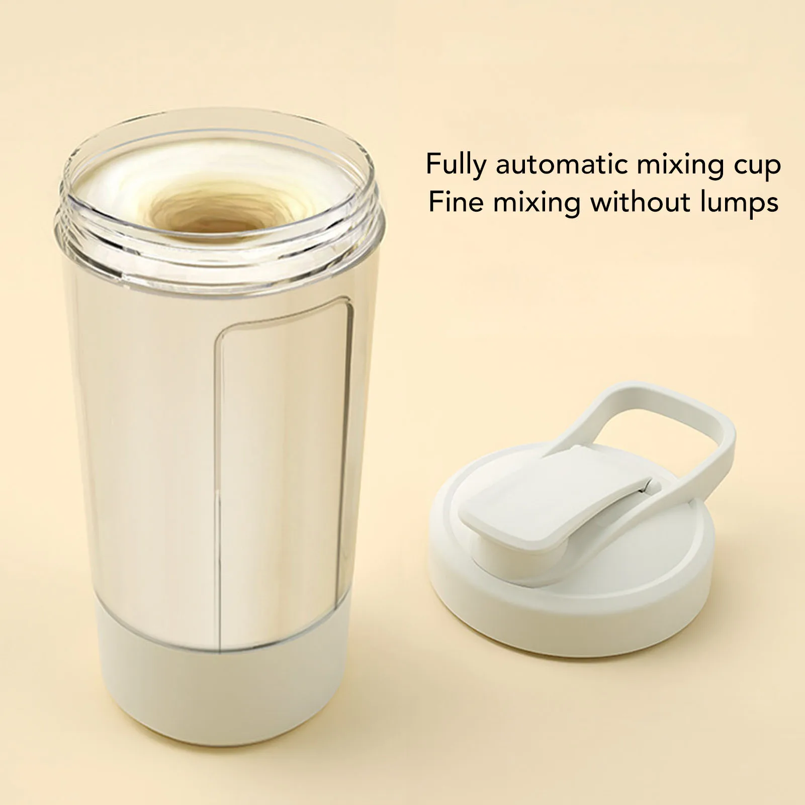 

Портативный электрический миксер, 500 мАч, тихий пластиковый герметичный полностью автоматический шейкер для протеинового молока