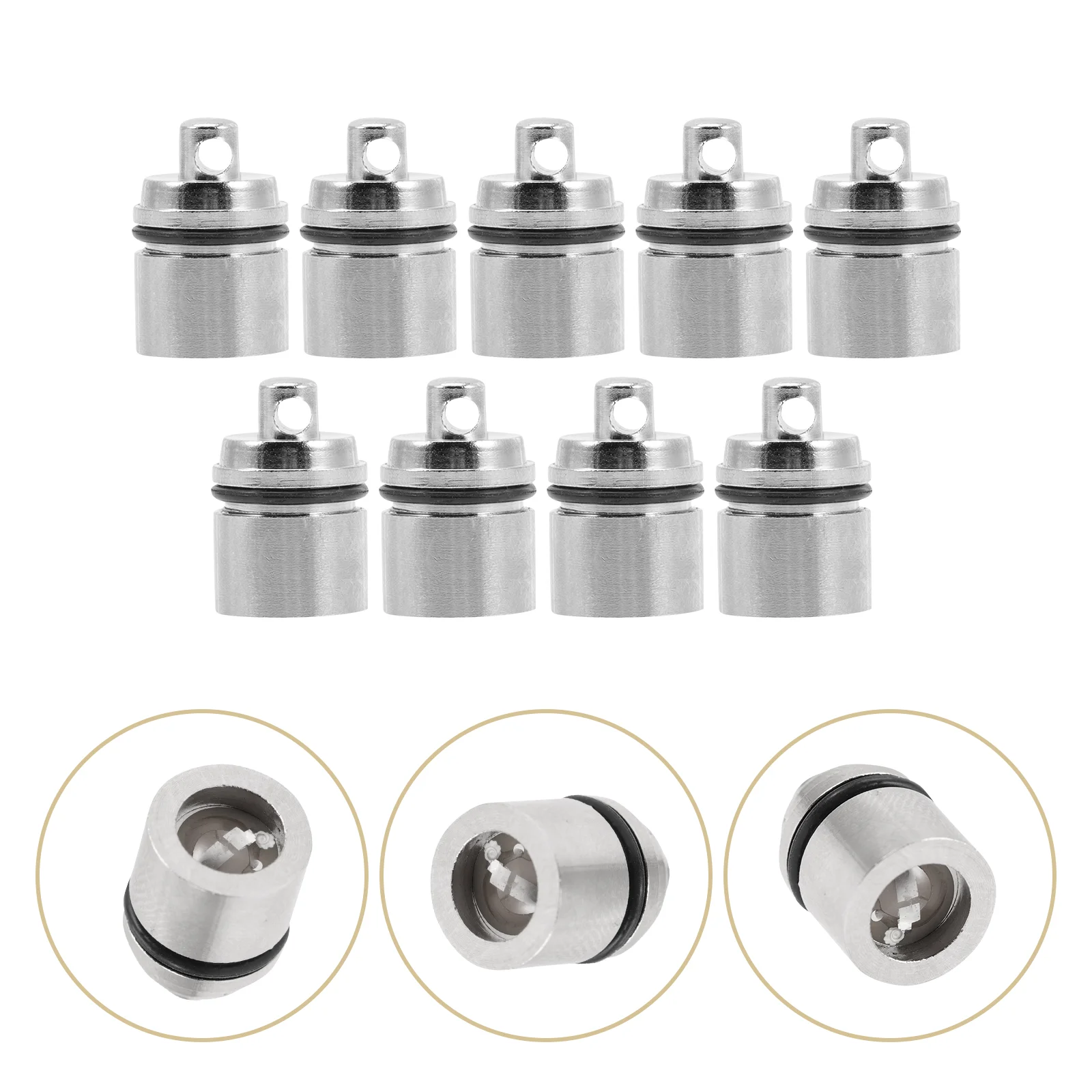 9 Pcs Keychain Light Uv Lamp Ultraviolet Flashlight Pendant Mini Flashlights Tiny LED Small Handheld Portable