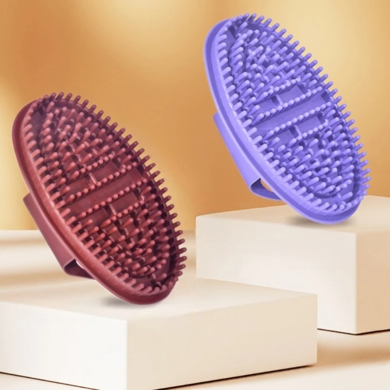 

Soft Silicone Body Scrubber Handheld Shower Cleansing Brush Dead Skin Remover Anti Cellulite Exfoliates Blood Circulation Massag