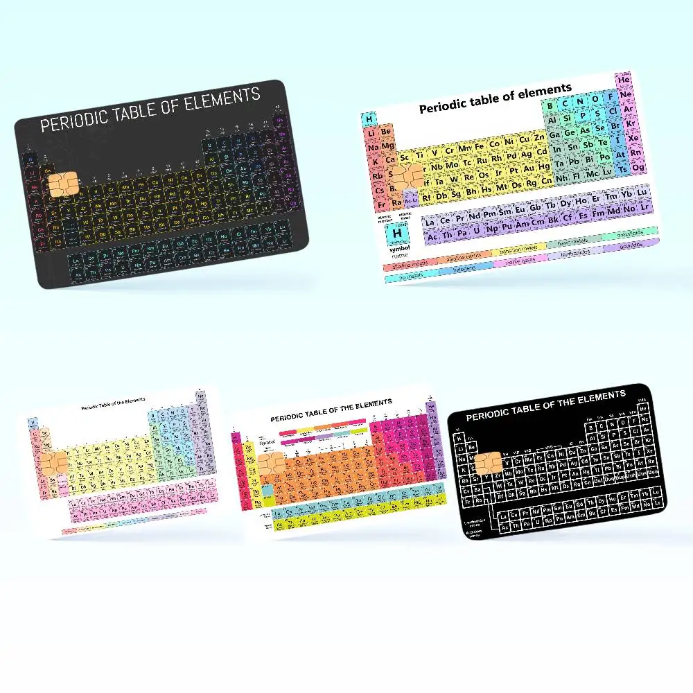 Periodic Table of Elements Perfect Gift Ide merch  layout  Cover Credit Card Stickers   Distinctive design