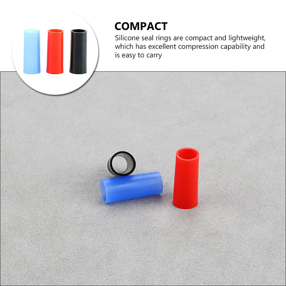

3 Pcs Bent Neck Saxophone Cork Cover Alto Accessories Silica Gel Silicone Rings