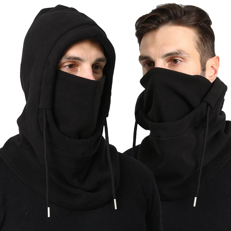 

Unisex winter balaclava hat, warm neck warmer, windproof mask with drawstring, for motorcycling, skiing, hiking mountaineering