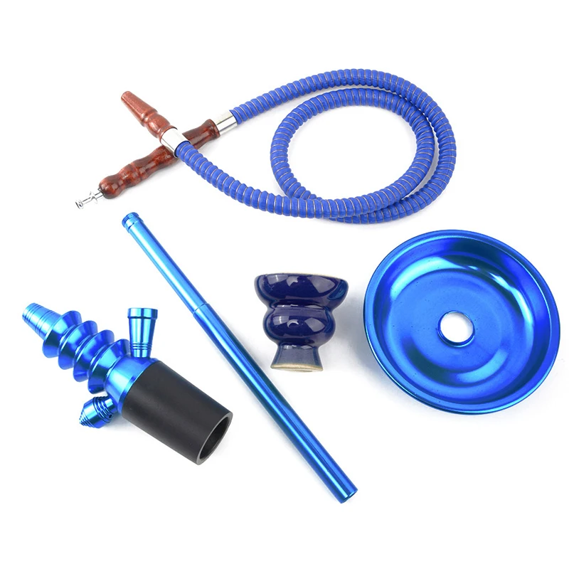 Aluminium Shisha Smoking Water Pipe Hookah Top Flavor Device Narghile Bottle Stem Kit Arab Waterpipe Sheesha Instrument Hookha