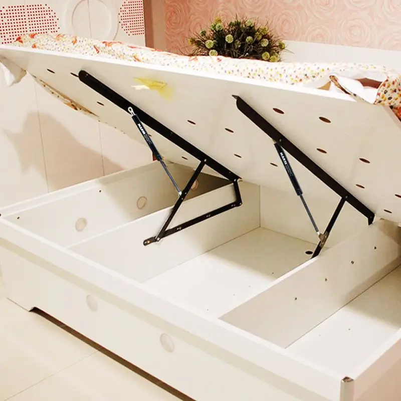 Imagem -02 - Cama Suporte Tatami Cama Haste Hidráulica Dobradiça de Armazenamento Pneumático Pesado Cama Elevador Mecanismo Sofá Economia de Espaço de Armazenamento 25ft