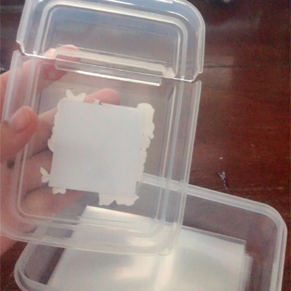 Transparent Box High Quality Card Film Storage Box Dust-proof Household Storage Collection Utensils Dust Box Strong And Sturdy