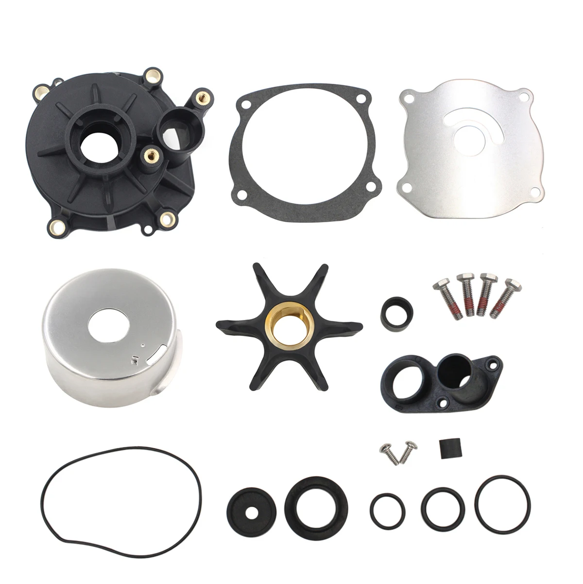 

5001594 Water Pump Repair Kit with Housing for Johnson Evinrude V4 V6 V8 85-300HP Outboard Engines 395060 390768 392750