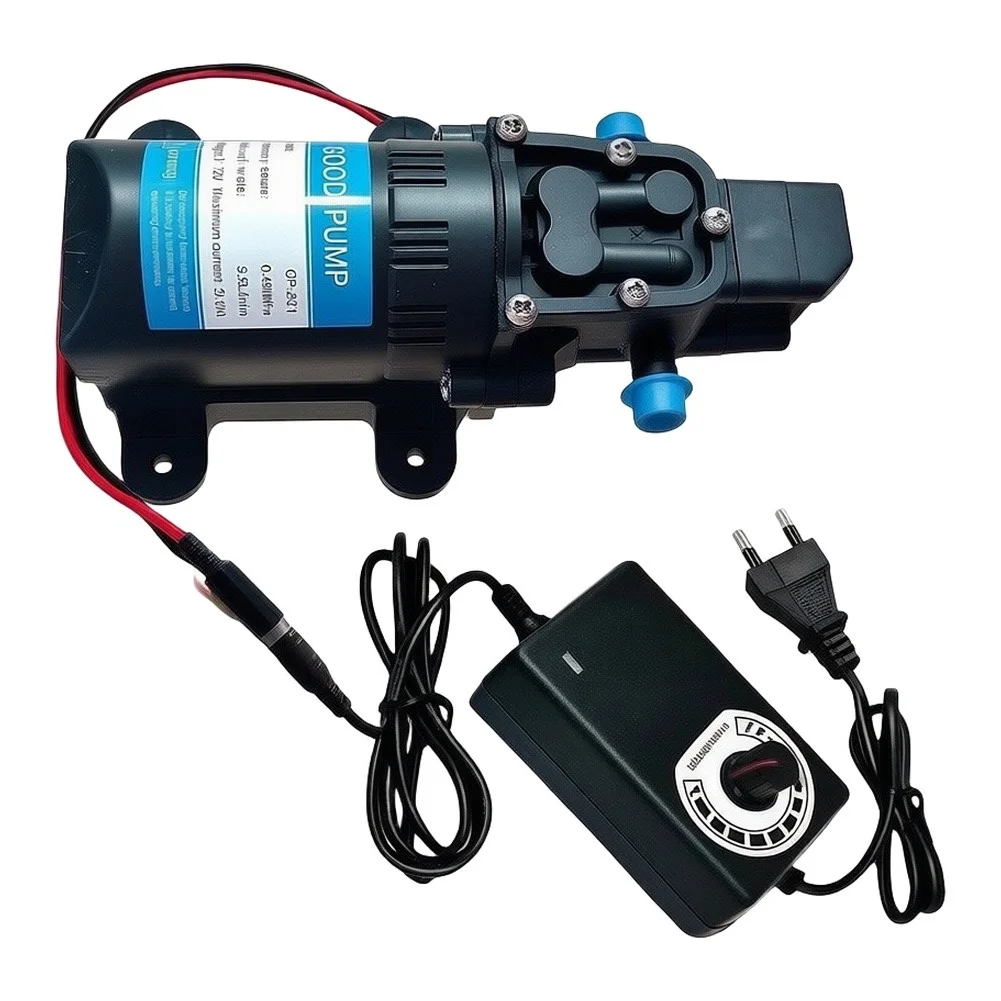 73 PSI Water Pump DC12V Water Pump For Outdoor Cleaning Tasks High Pressure Output Efficient Flow Rate Sturdy Plastic Build