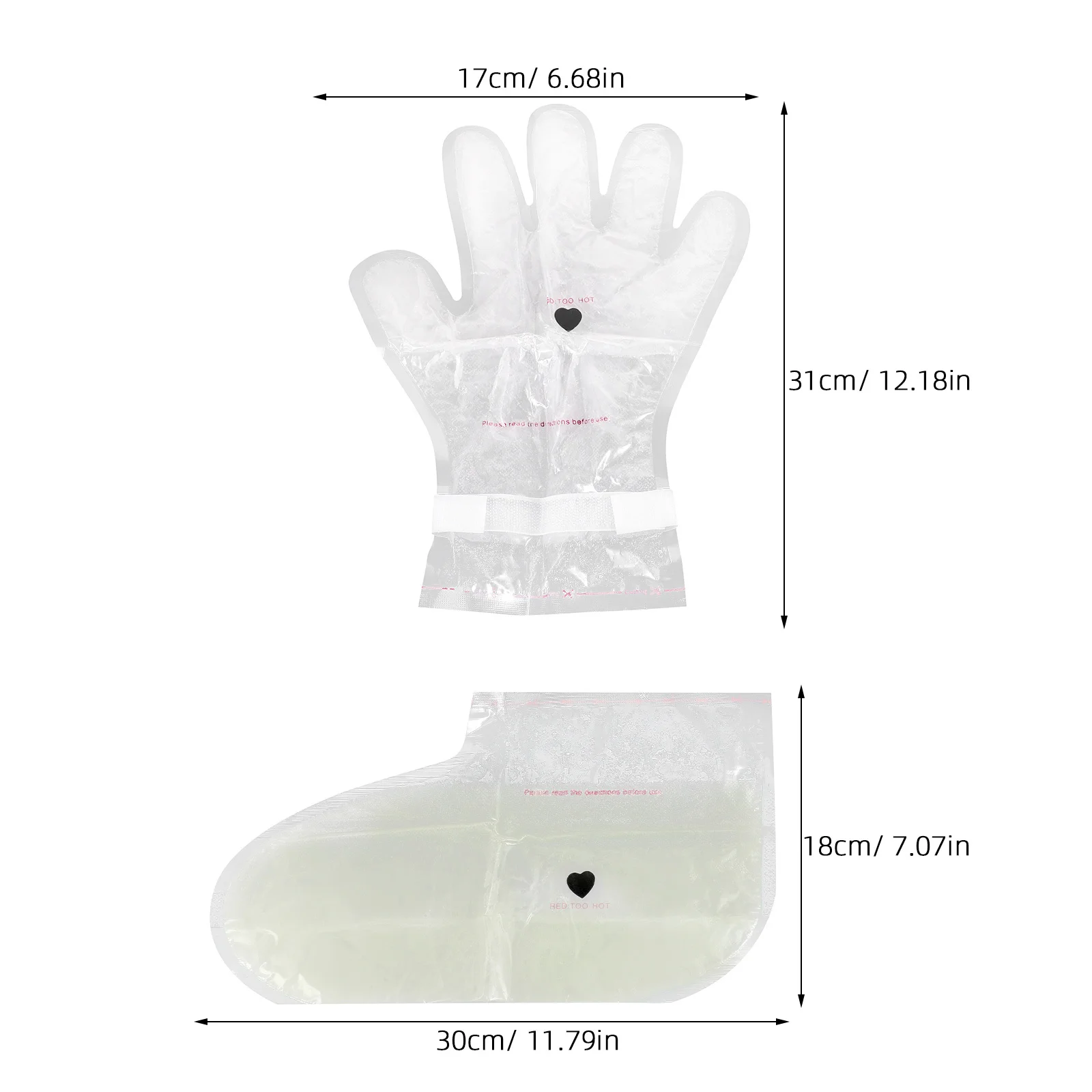 1 مجموعة قناع اليد الشمع مجموعة البارافين ترطيب قفازات وأكياس القدم التقشير ترطيب اليد سبا الرعاية الملحقات