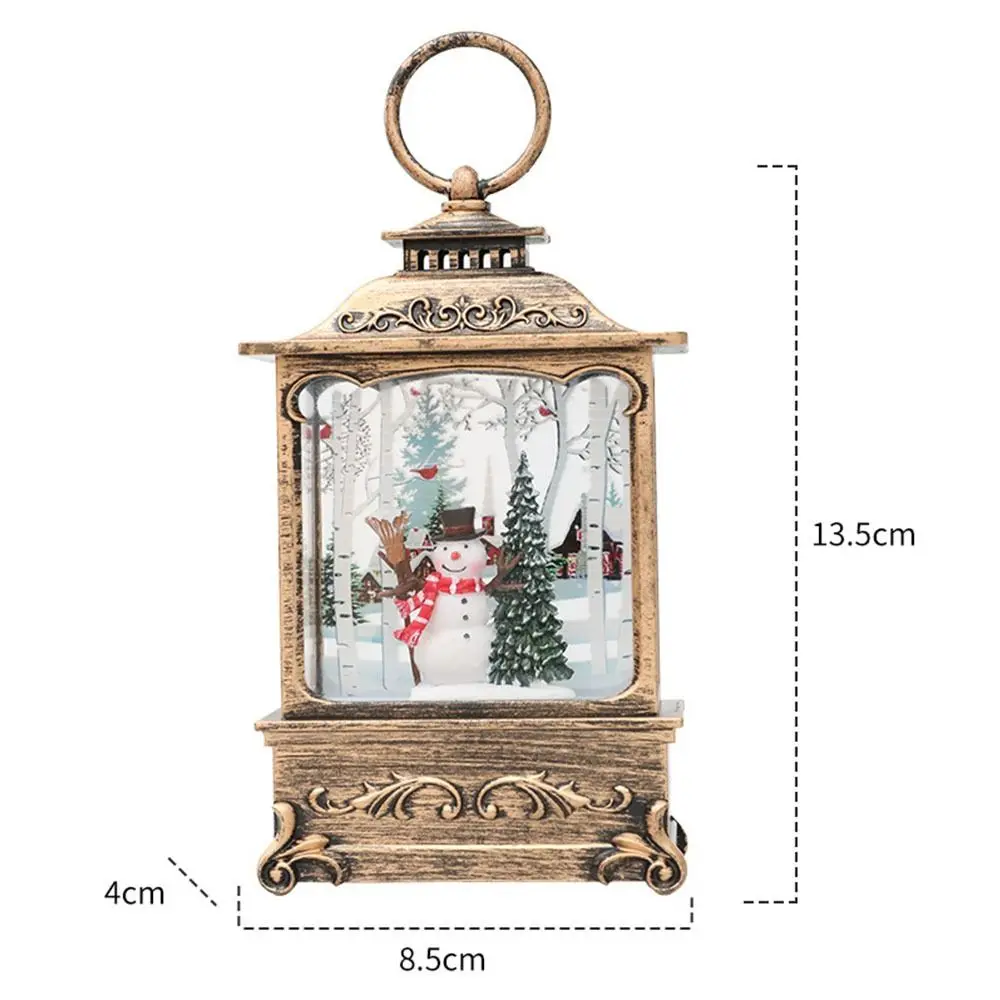 

Портативная Рождественская ветровая лампа Санта-Снеговика для мальчика с крючком, ночник, лампа Санта-Клауса, плоский рождественский фонарь для детей