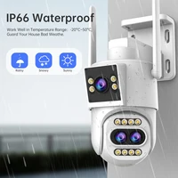 JOOAN 4K 8MP WiFi Surveillance Camera Outdoor Three-Lens Dual Screen Opticial Zoom PTZ IP Camera Auto Tracking CCTV Security Cam 6