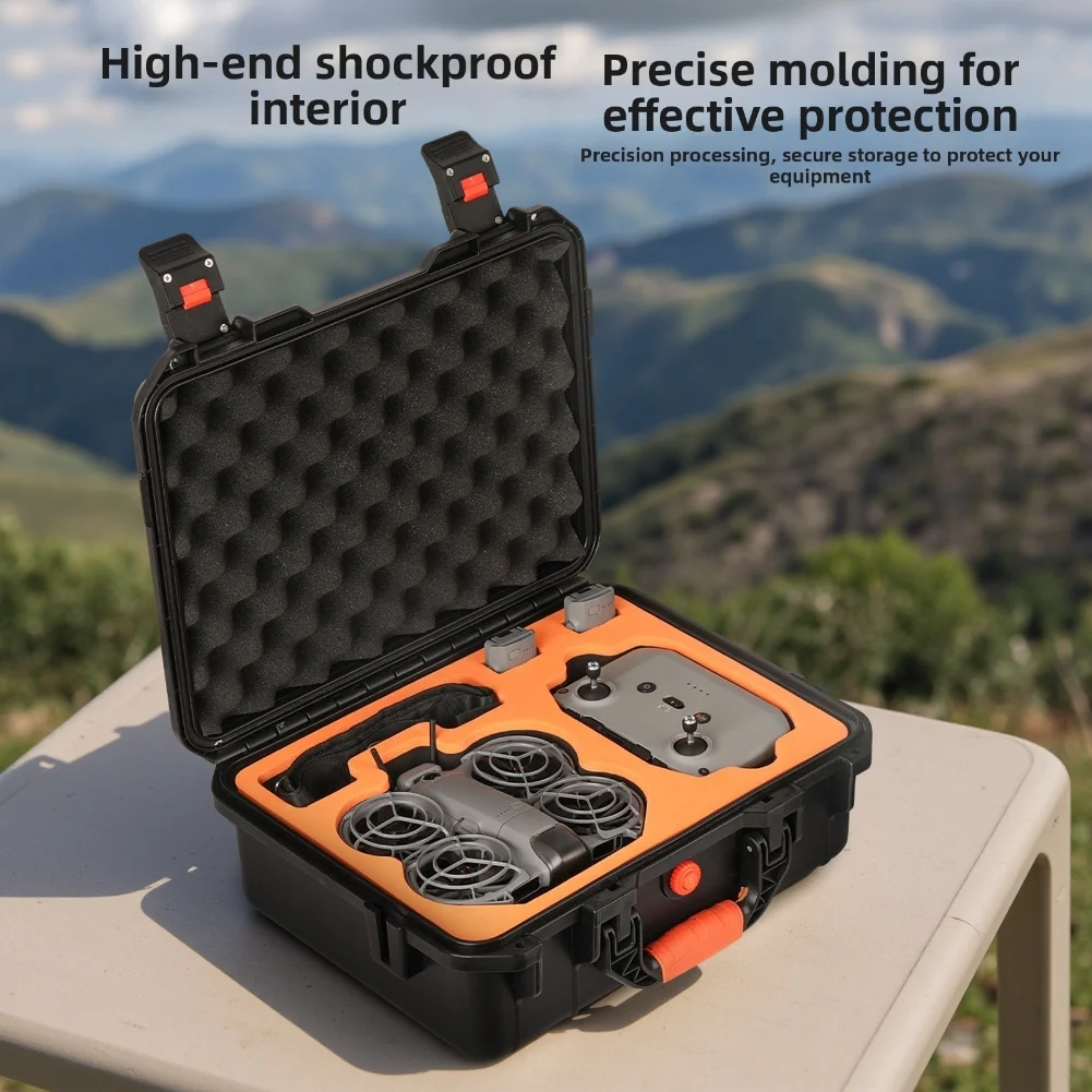 

Водонепроницаемый чехол для хранения DJI NEO 2 с материалами EVA и ABS. Простная сумка для путешествий на открытом воздухе и надежного хранения.