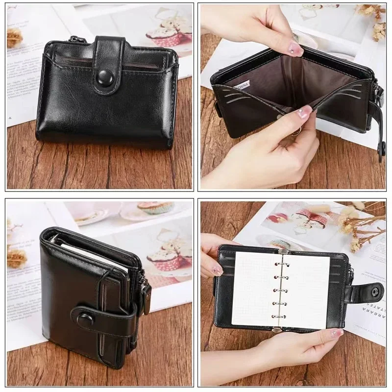 Wallet Turned Regular M5/A8 Size Rings Planner Mini Techo with 15 MM Rings Organizer Journey Diary Portable notebook