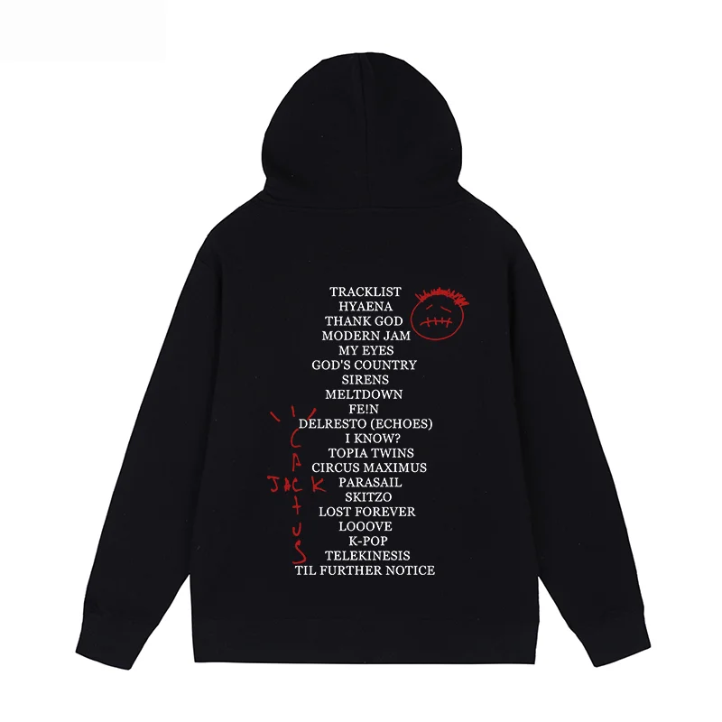 Kaktus Jack Travis Utopia hoodie Hip Hop Rap Vintage Rapper Fashion Streetwear Sweatshirtsmen wanita katun uniseks