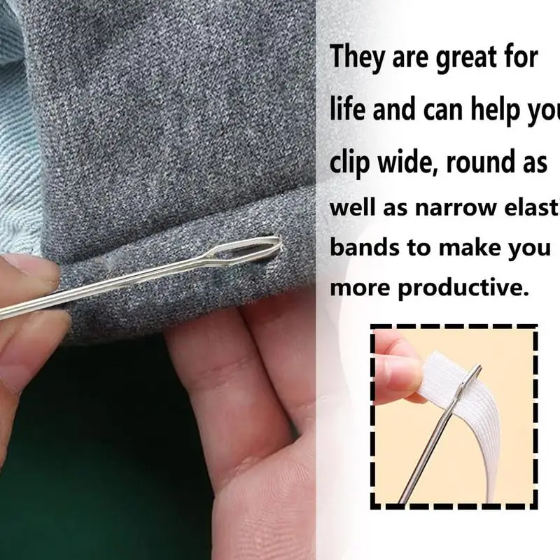 Hoodie String Threader Drawstring Rope Threaders 2pcs Easy Drawstring Threader Replacement Set Multifunctional Sewing Tools