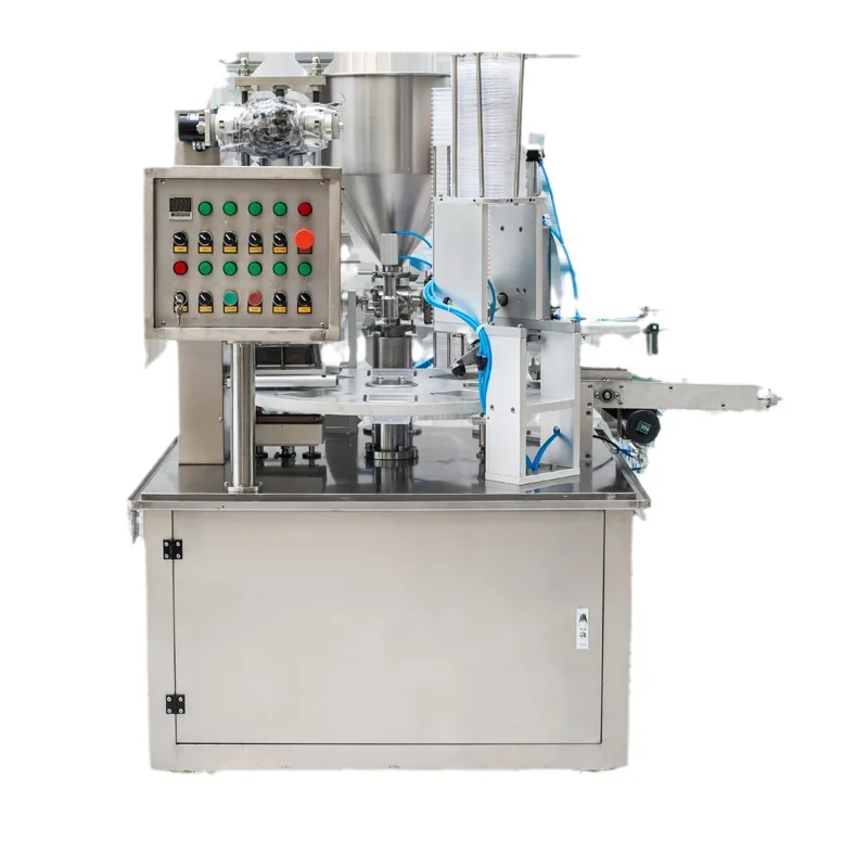 

XBG-900x1 Automatic disc cup sealing machine, vacuum filling and sealing machine
