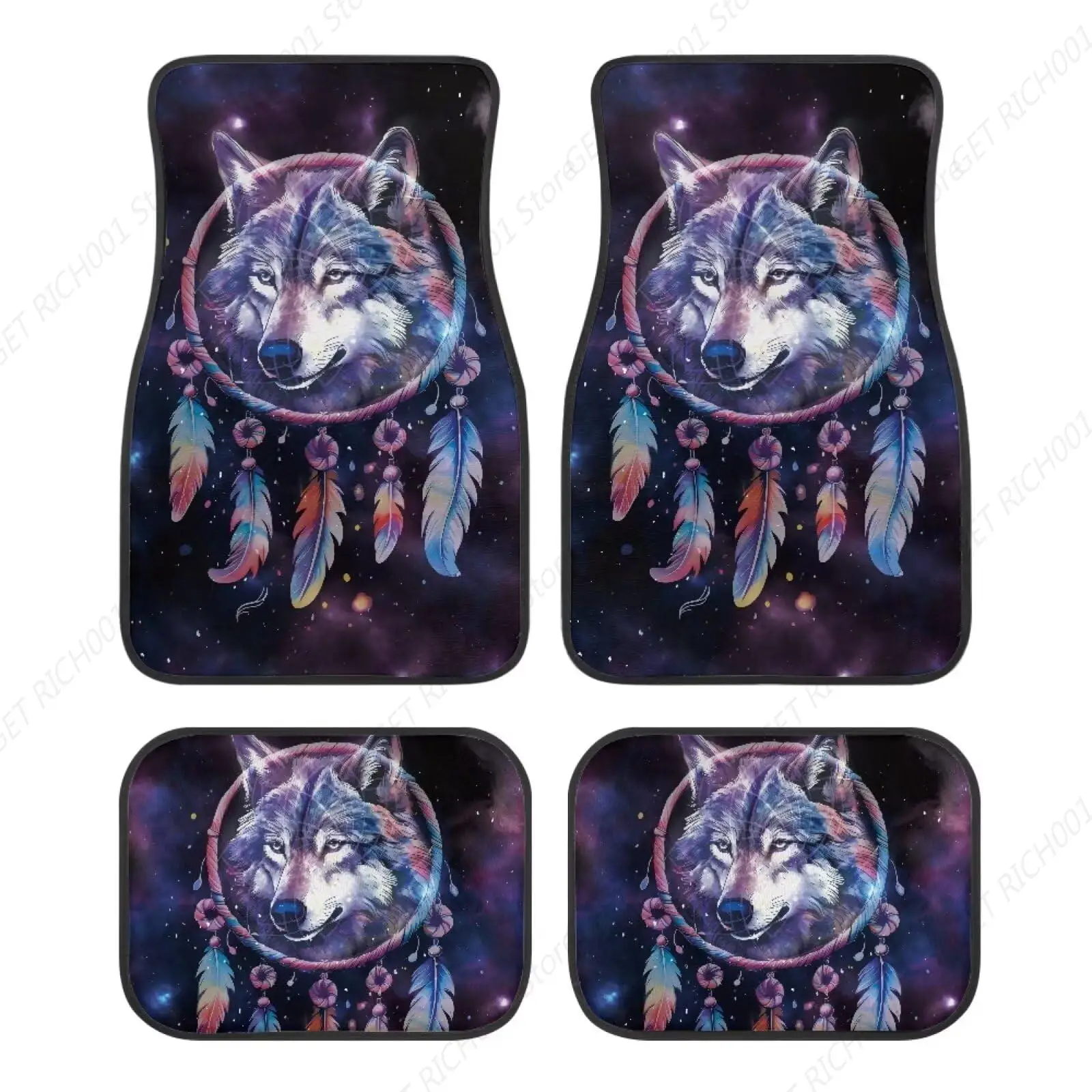 

Wolf Greamcatcher Galaxy Auto Alfombrillas Delanteras Y Traseras Juego Alfombras Para Coche 4 Piezas Alfombrillas Para Alfombra