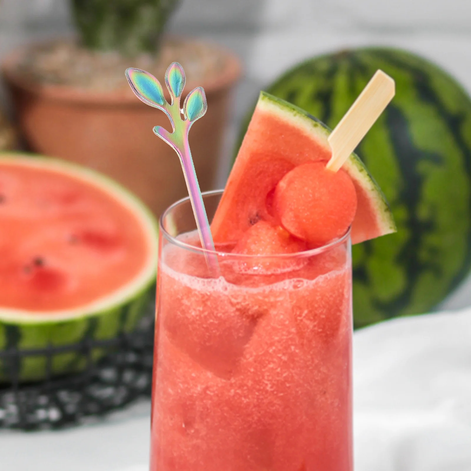 

4Pcs Stainless Steel Tree Branch Spoon Creative Leaf Design Coffee Stirring Mixing Dessert Spoons Kitchen Tableware