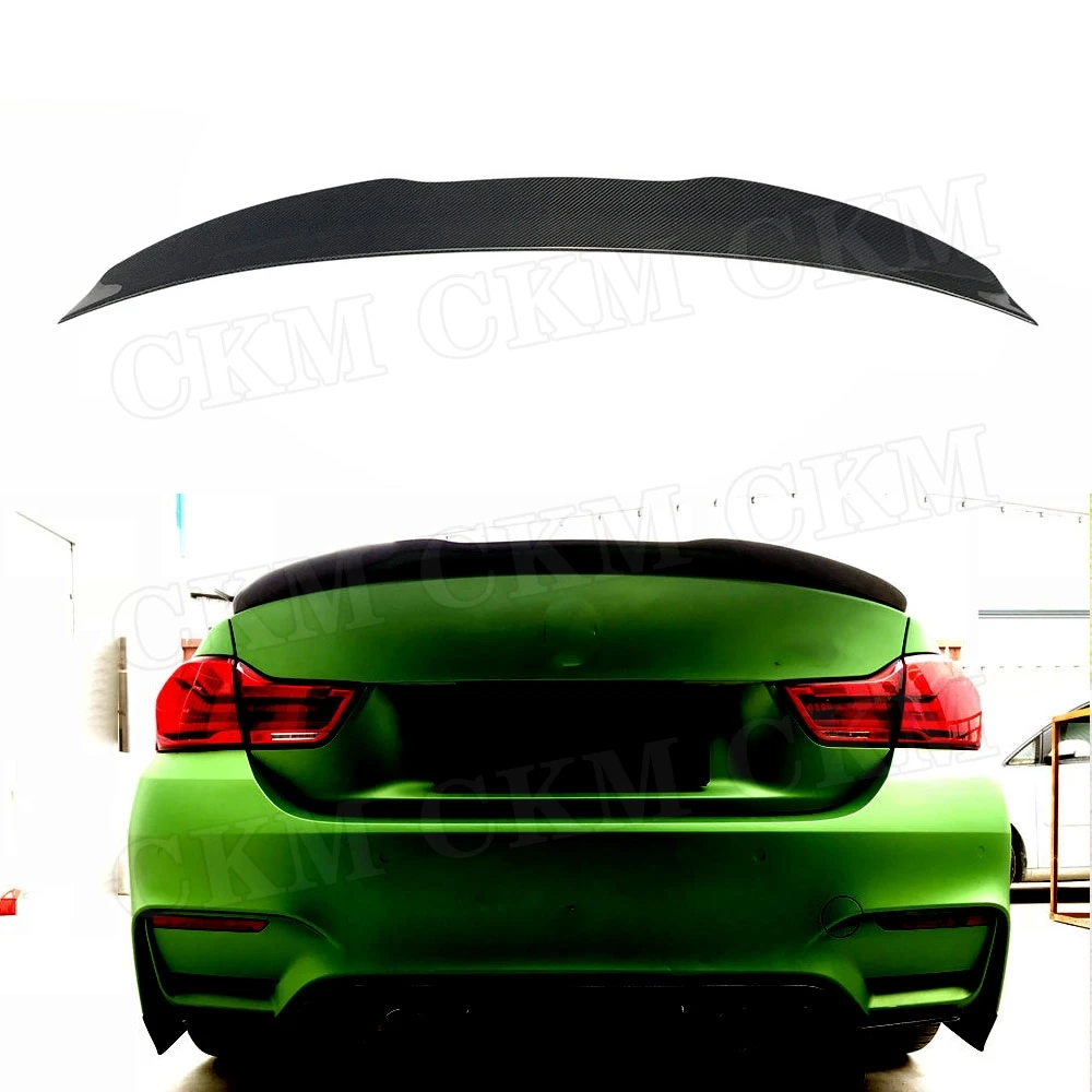 

CKMUUER Carbon fiber Material Rear Lip Spoiler For BMW 4 Series F82 M4 Coupe 2 door 2014 2015 2016 2017 2018 2019