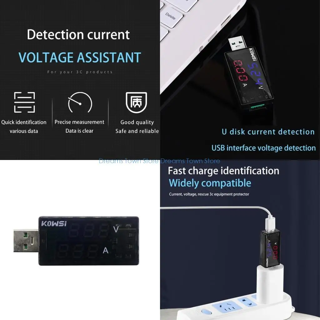 HX6A Dual USB Tester Battery Voltmeter Ammeter Doctor 120W QC3.2 4-30V
