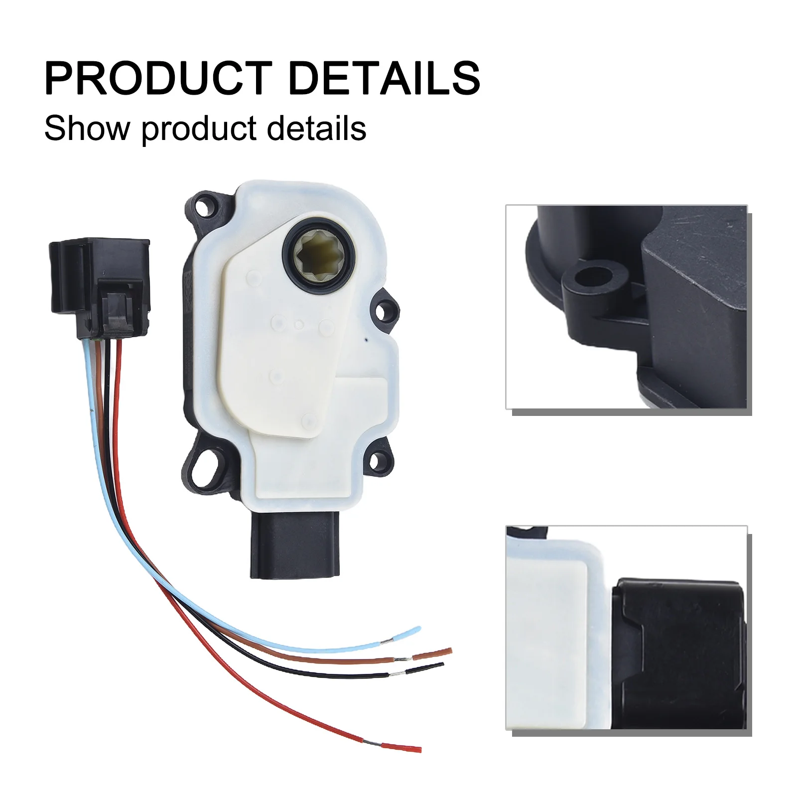 

Replacement Radiator Grille Shutter Air Actuator with Connector for Nissan For Rogue 2017 through 2020 Vehicle Part