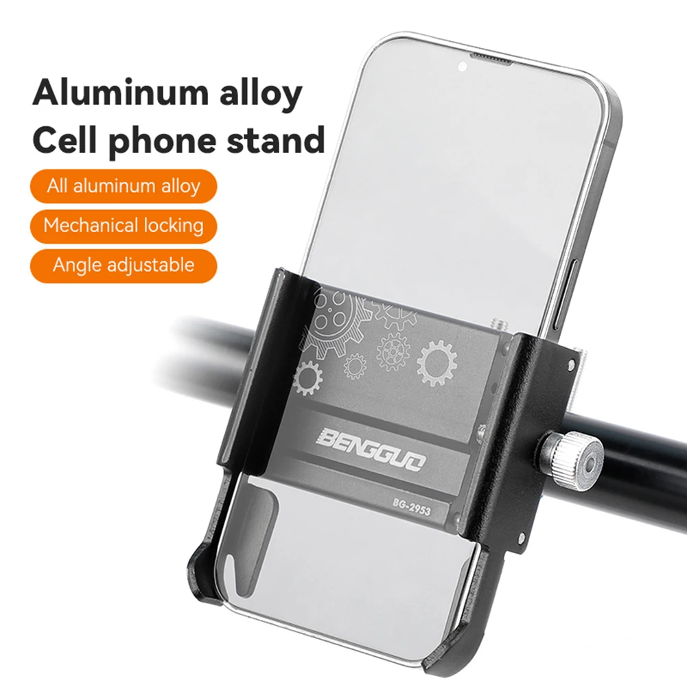 Support de téléphone de vélo en alliage d'aluminium, Rotation à 360 degrés, antichoc, accessoires de cyclisme