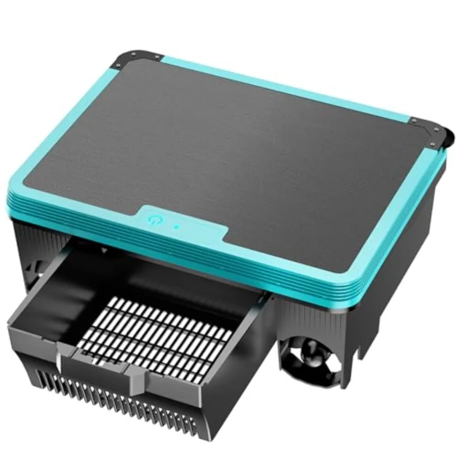 

Over-Ground Robotic Pool Cleaner for residential pools, solar-powered ABS plastic unit in blue, 24H/7D continuous cleaning with