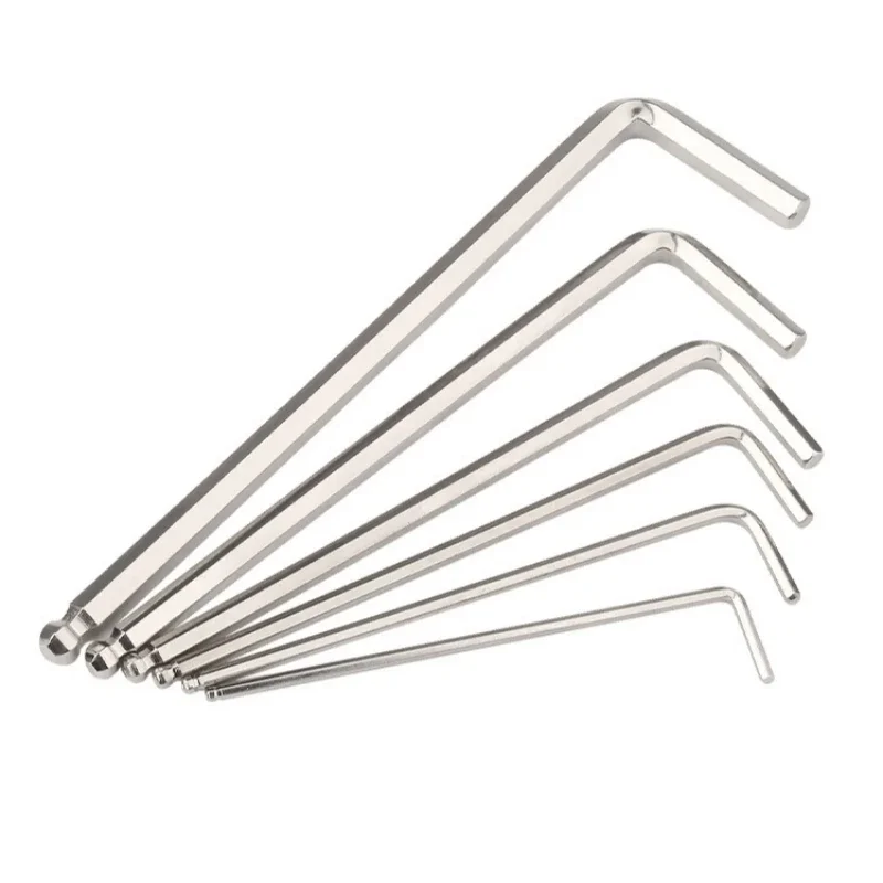 Allen key Wrench 1/16 5/64 3/32 1/8 5/32 3/16 7/32 1/4 5/16 3/8 1/2 Inch L Shape Ball End Long Arm Hex Key Screwdriver