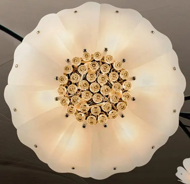

Simple Modern Crystal Ceiling Lights Fixture Ceiling Chandelier Lights for Living Room 20*60cmm Diamater Crystal Chandelier