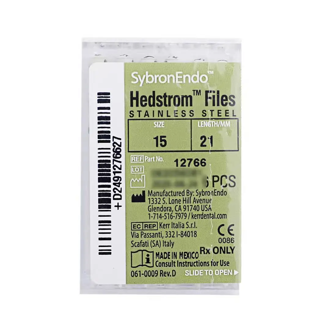 6 ชิ้น/กล่อง Kerr ทันตกรรม SybronEndo H ไฟล์สแตนเลส Endodontic Root Canal ไฟล์เครื่องมือทันตแพทย์ทันตกรรม Lab Instruments 21/25 มม.